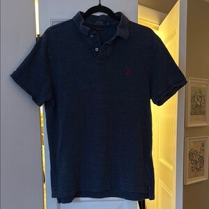POLO RALPH LAUREN Men’s Navy Polo Shirt – Large – Red Pony Logo